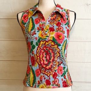 Chaudry Sport KC Ribbed Sequined Sleeveless Top